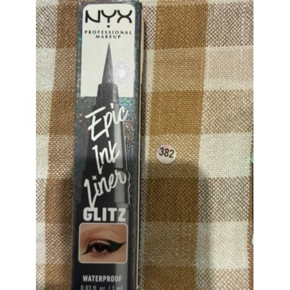 NYX Professional Makeup Epic Ink Liner Glitz Waterproof Liquid Eyeliner Black